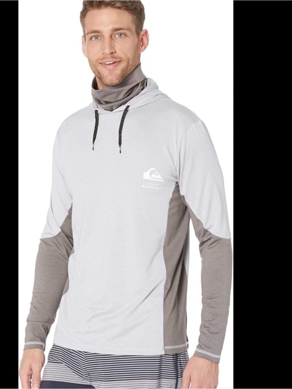 Quiksilver Waterman Angler Hooded LS Long Sleeve Rashguard